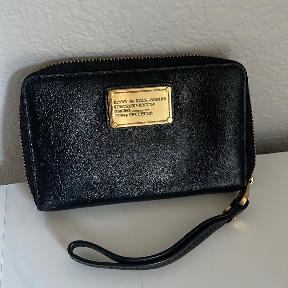 Marc by Marc Jacobs Black Leather wallet wristlet